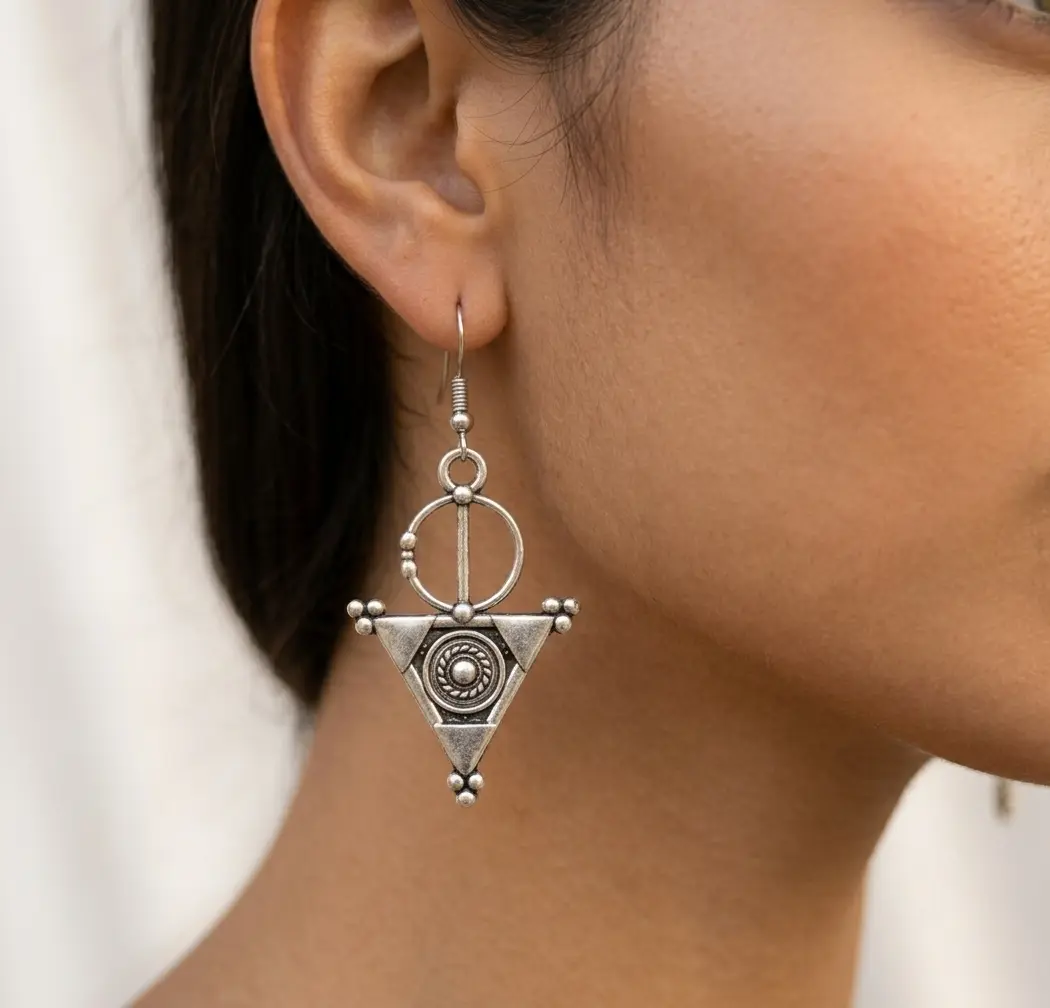 Boucles d'Oreilles Fibule craft detail